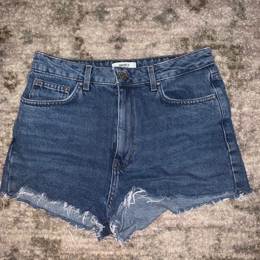 High wasted jean shorts